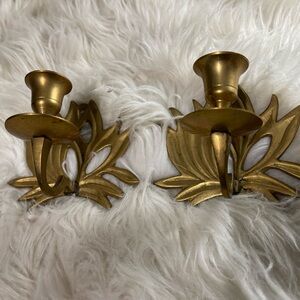 Brass Wall Candle Holders
